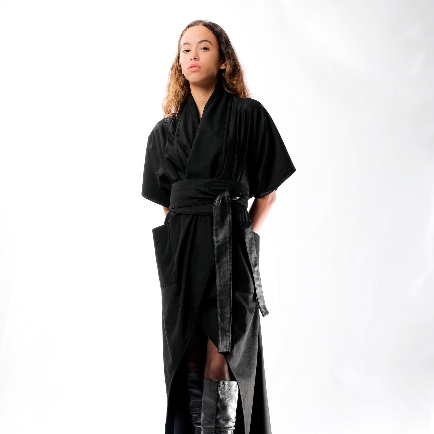kimono wrap dress